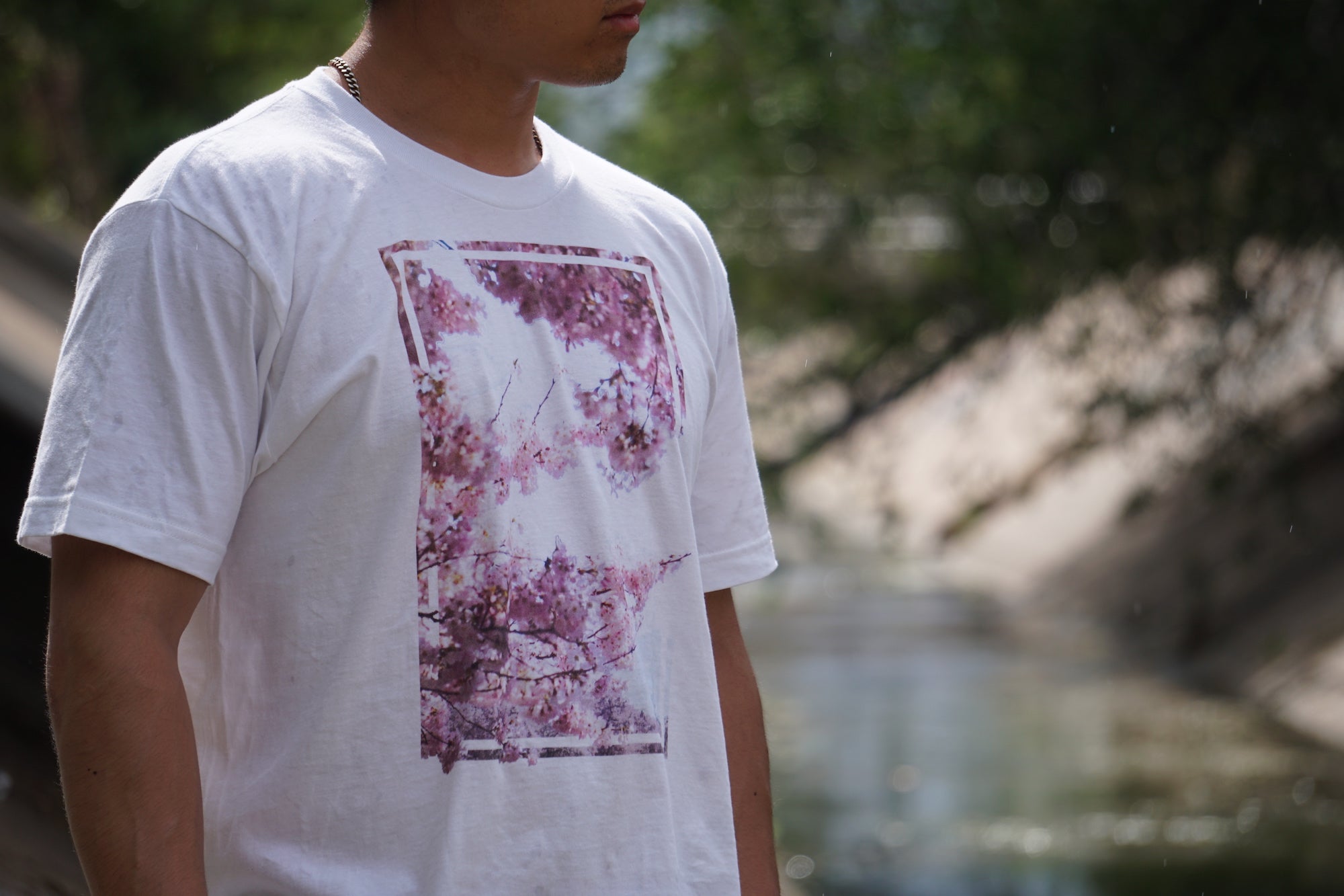 Long Tee | Cherry Blossoms