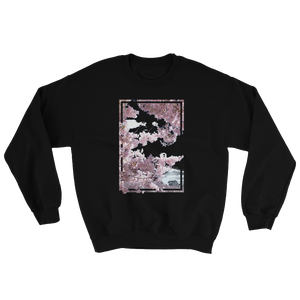 Black Blossoms Crewneck Sweatshirt | Cherry Blossoms